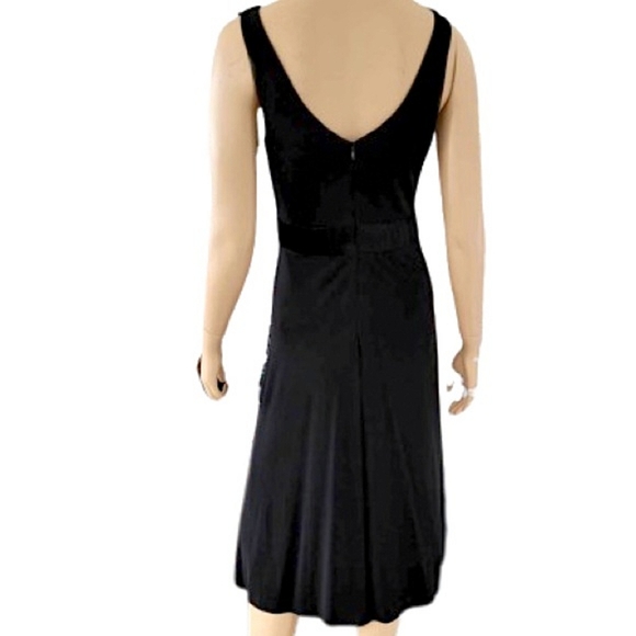 NINE WEST Vintage Black Evening Dress size 6 - Picture 5 of 8